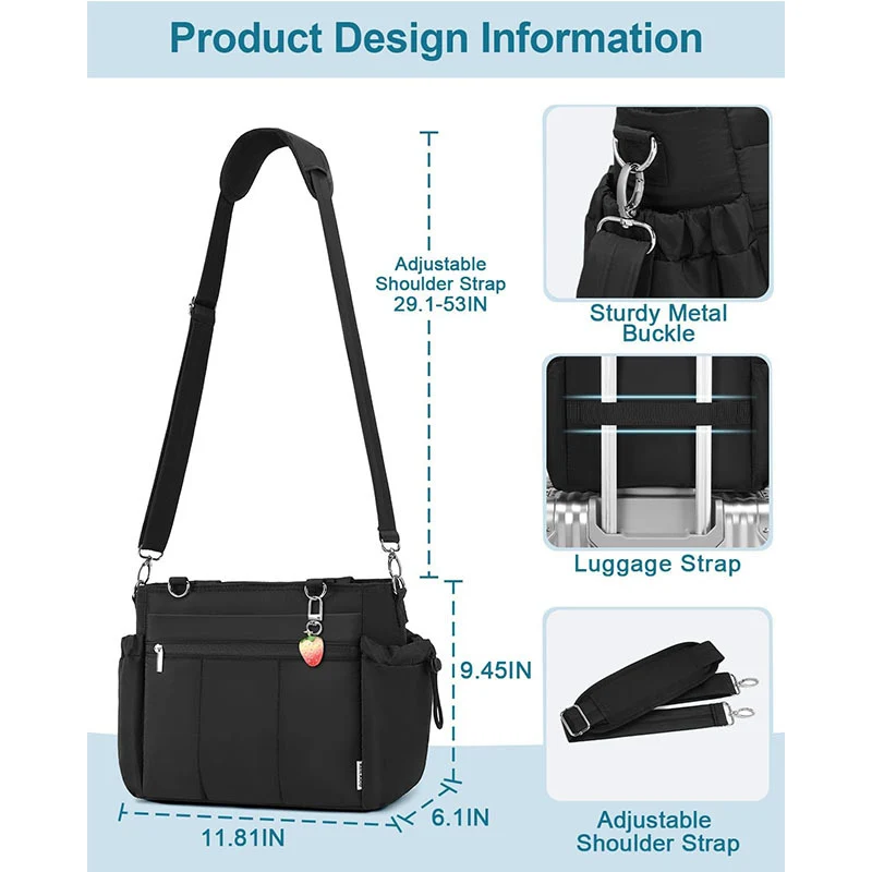 Multifunctional tote bag with insulating inner pocket Stornfield