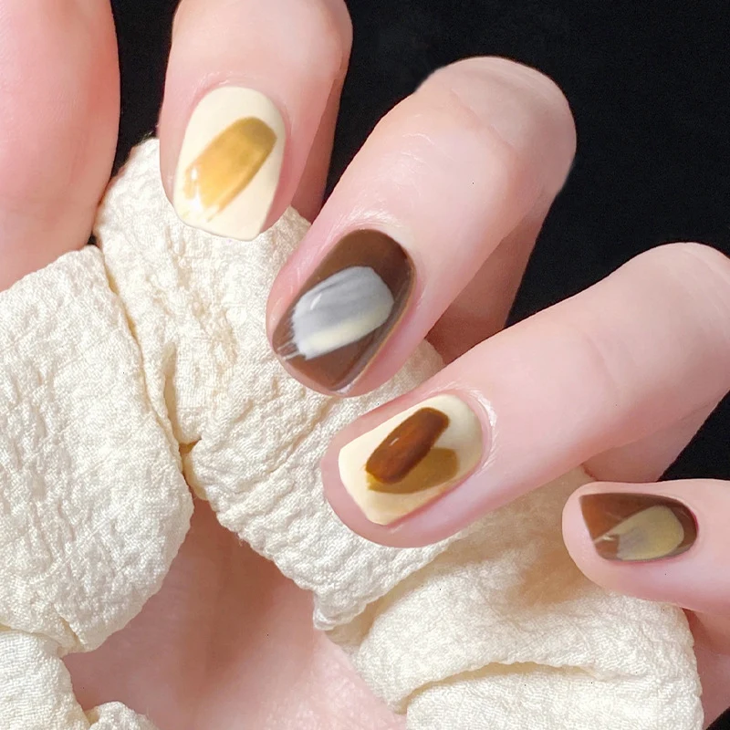 Artistic Nail Art in Elegant Color Play Stornfield