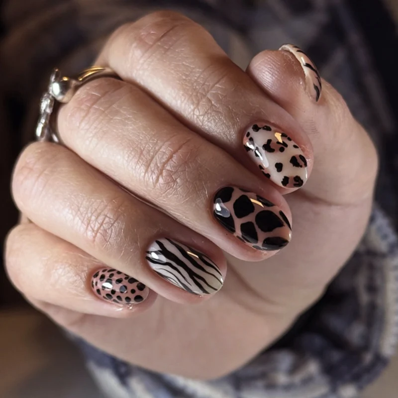 Artful nail art in animal design Stornfield