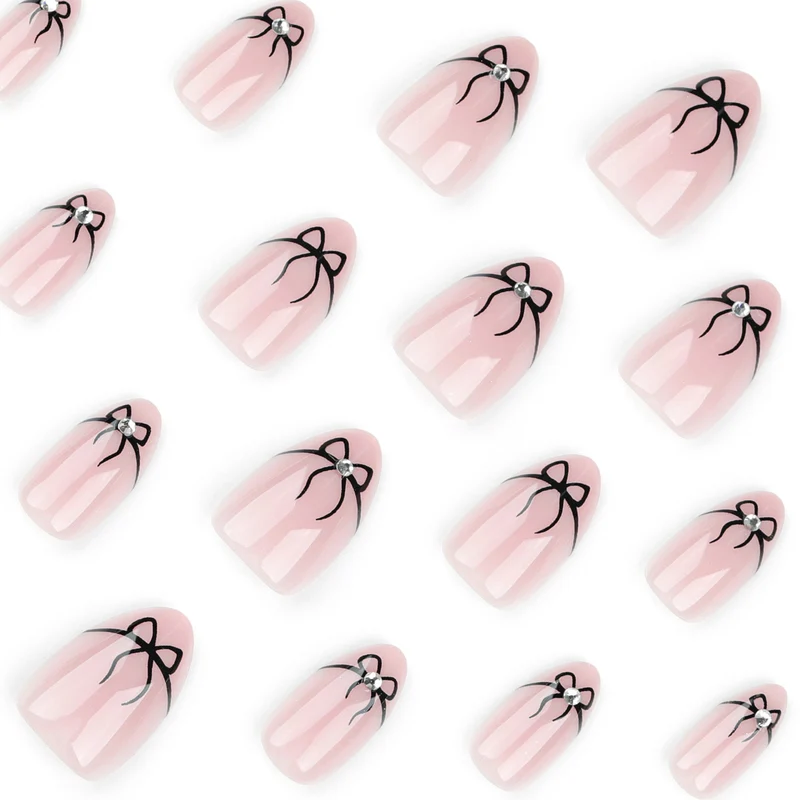 Artful nail art with elegant bow designs Stornfield