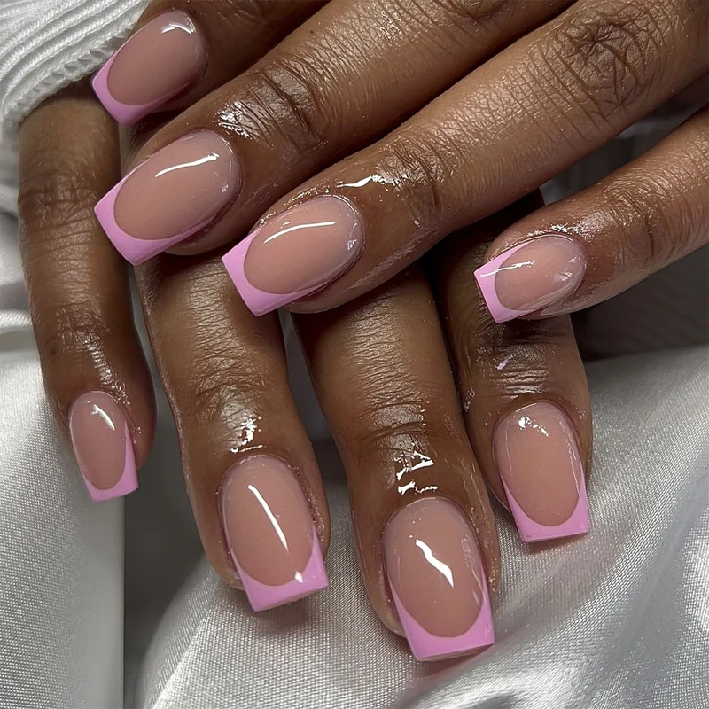 Artful Nail Art with Elegant French Tip Accents Stornfield