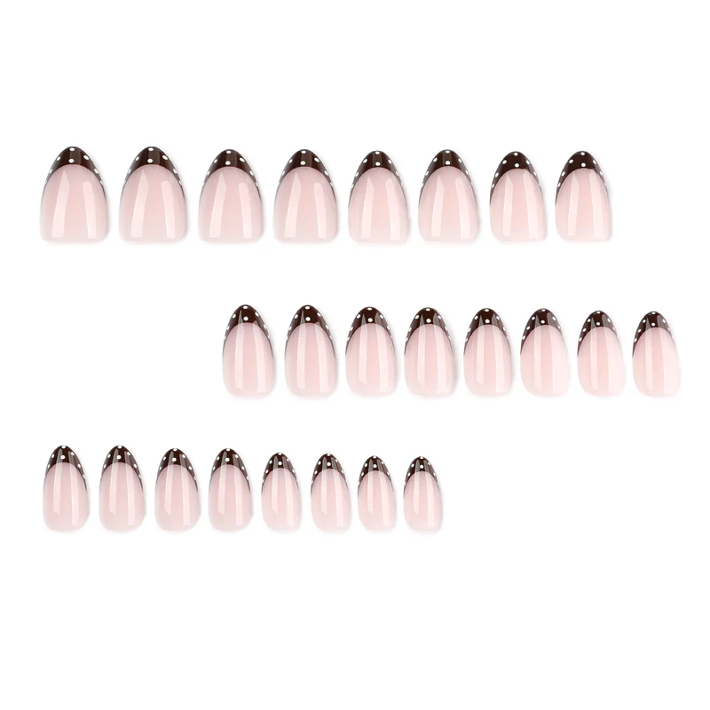 Artful nail art with elegant French tips and glitter accents Stornfield