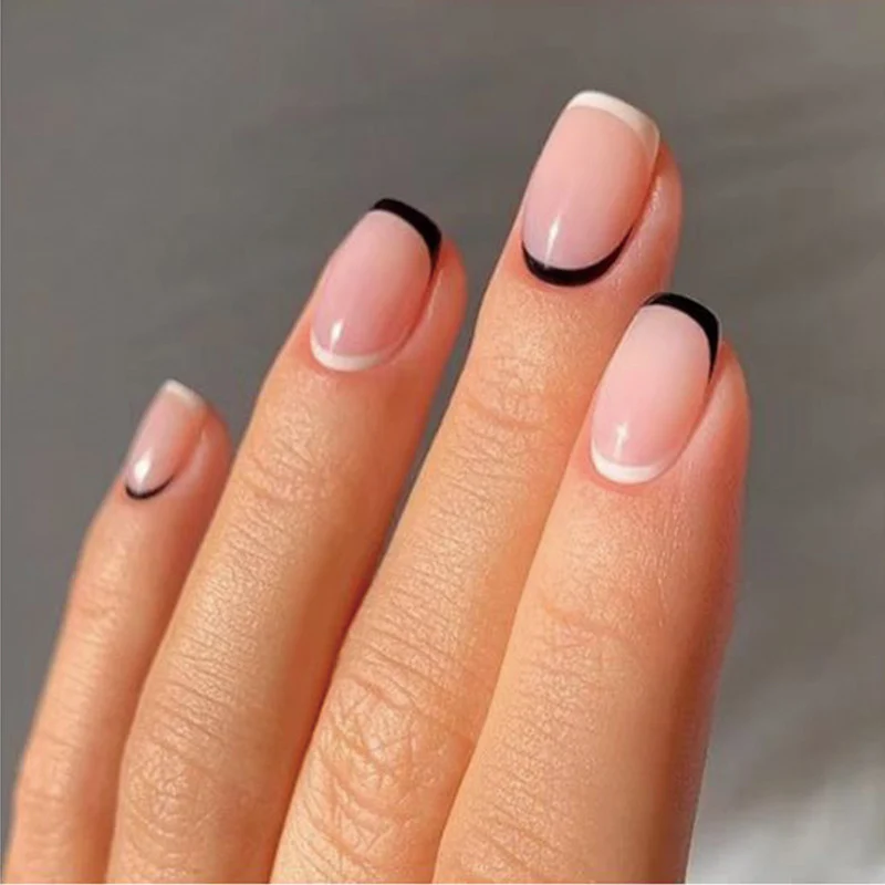 Artful nail art with elegant French tip designs Stornfield