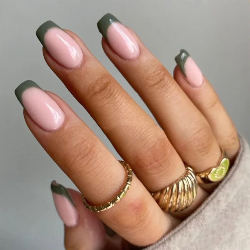Artistic nail art with elegant gradient and lace accents Stornfield
