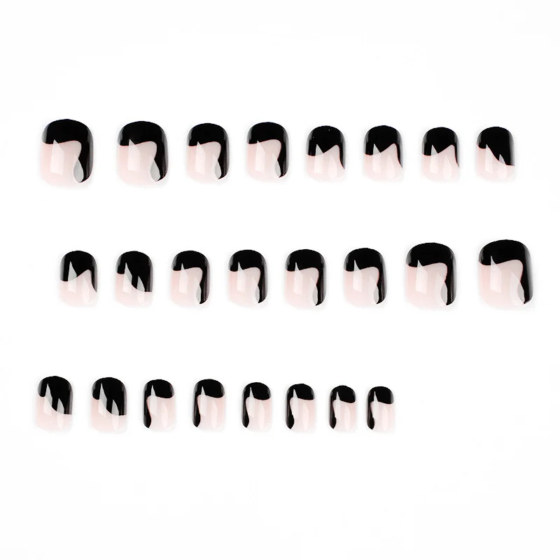 Artful nail art with elegant wave pattern and modern accents Stornfield