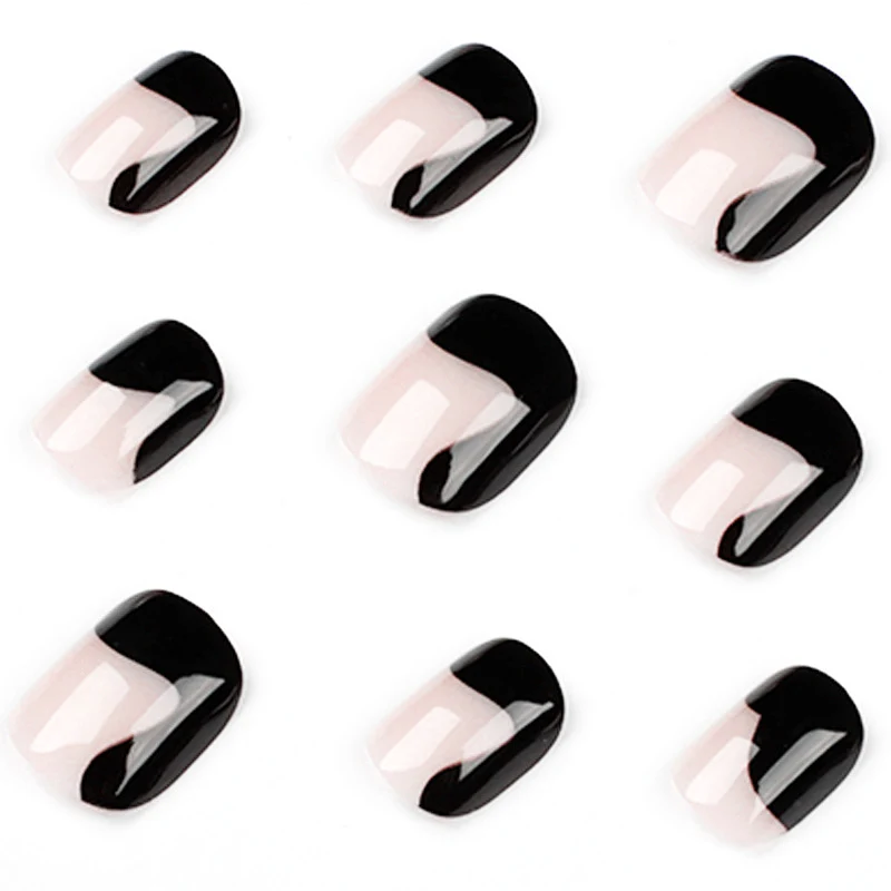 Artful nail art with elegant wave pattern and modern accents Stornfield