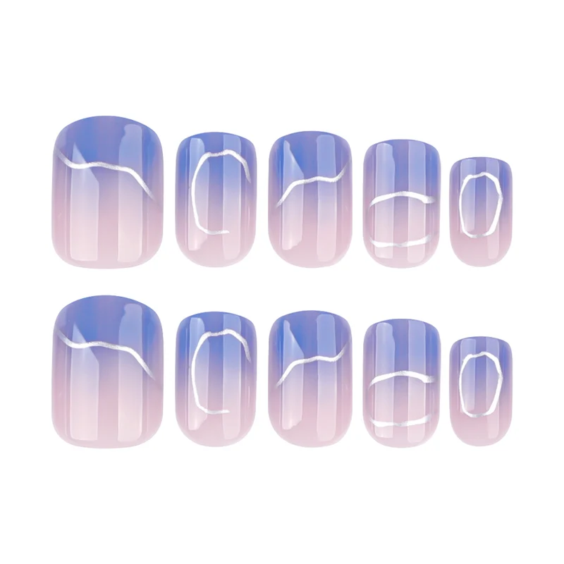 Artistic Nail Art with Elegant Ombre Design Stornfield
