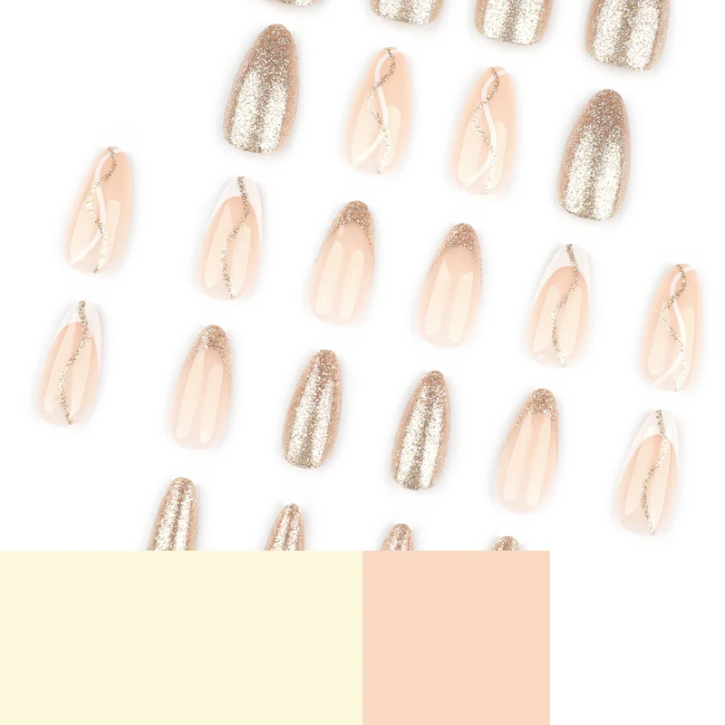 Artful nail art with elegant gold design Stornfield