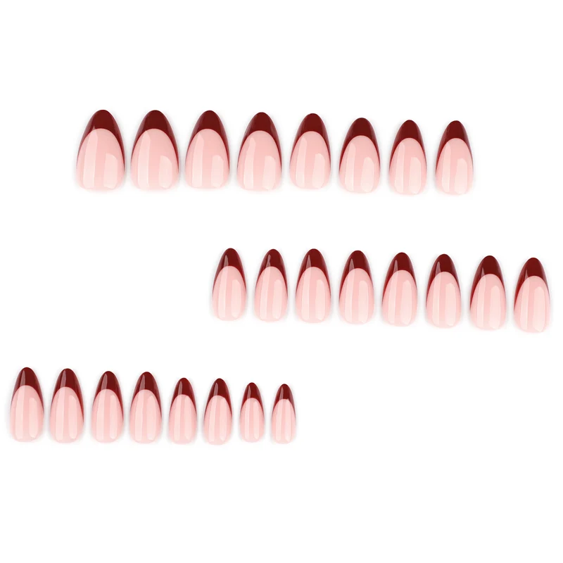Artful Nail Art with Elegant French Tip and Atmospheric Design Stornfield