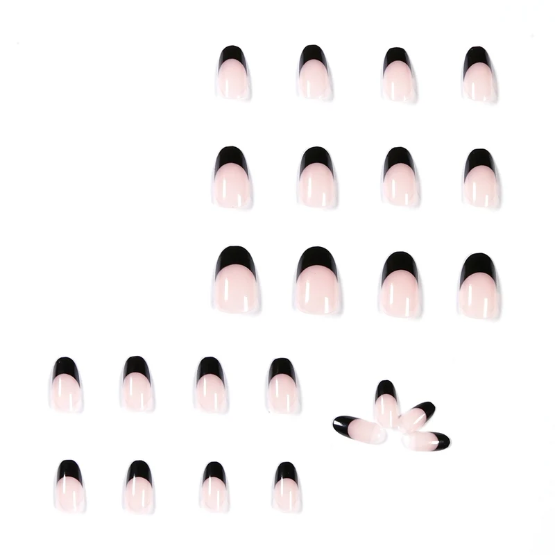 Artful Nail Art with Elegant French Tip Design Stornfield