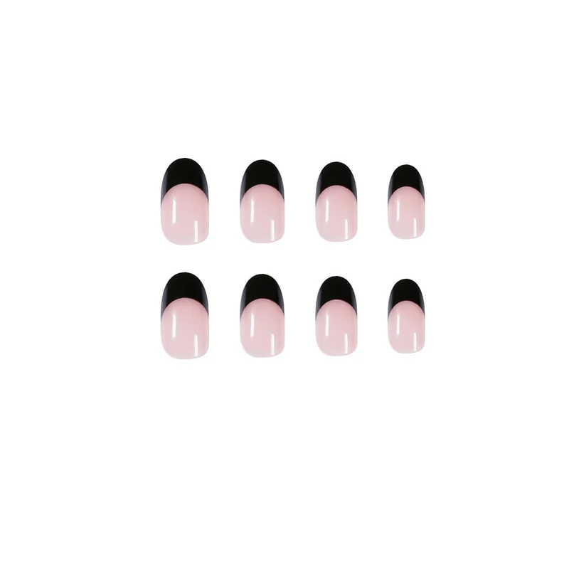 Artful Nail Art with Elegant French Tip Design Stornfield