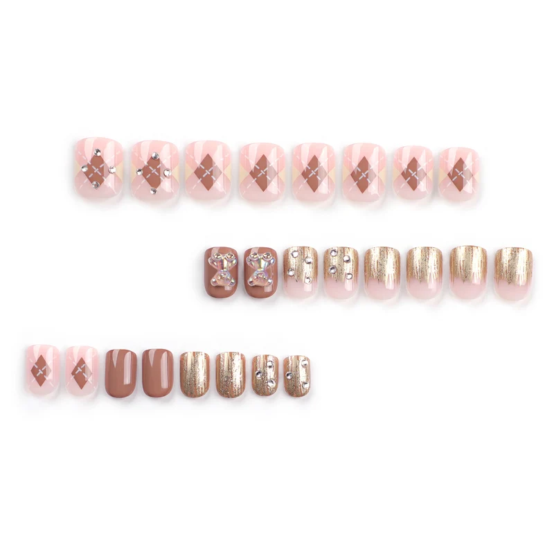 Artful nail art with elegant floral design and glitter accents Stornfield