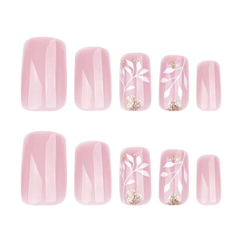 Artful nail art with elegant floral design Stornfield