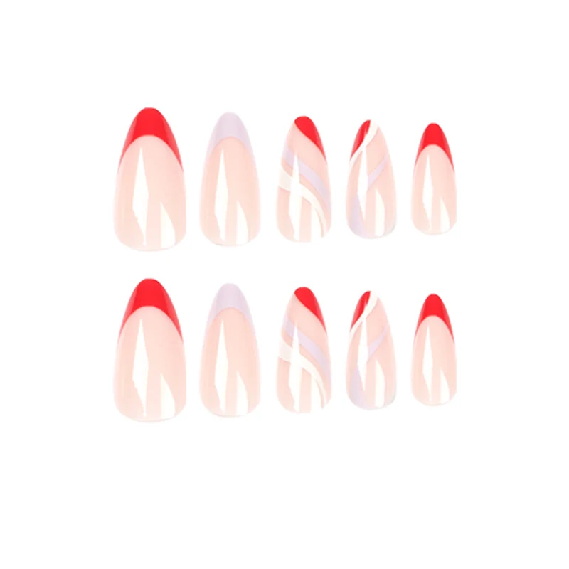 Artistic Nail Art with Unique Gradient and Geometric Accents Stornfield