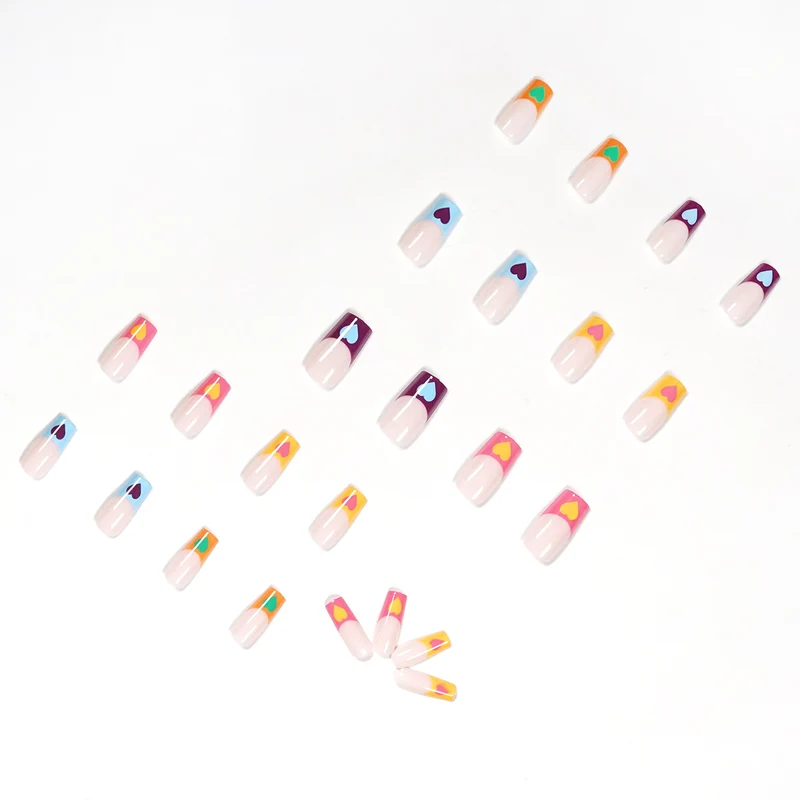 Artful Nail Art with Colorful Heart Designs Stornfield