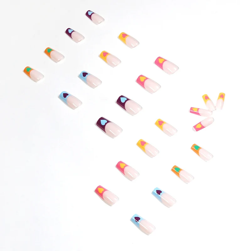 Artful Nail Art with Colorful Heart Designs Stornfield