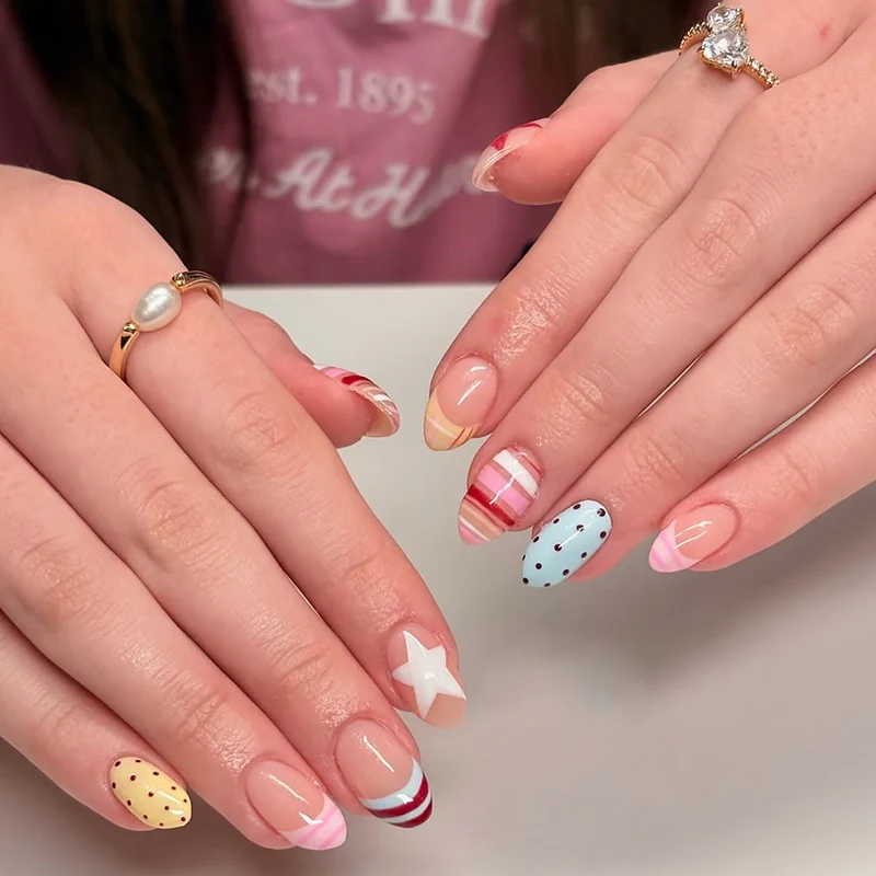 Artful Nail Art with Colorful Design Stornfield
