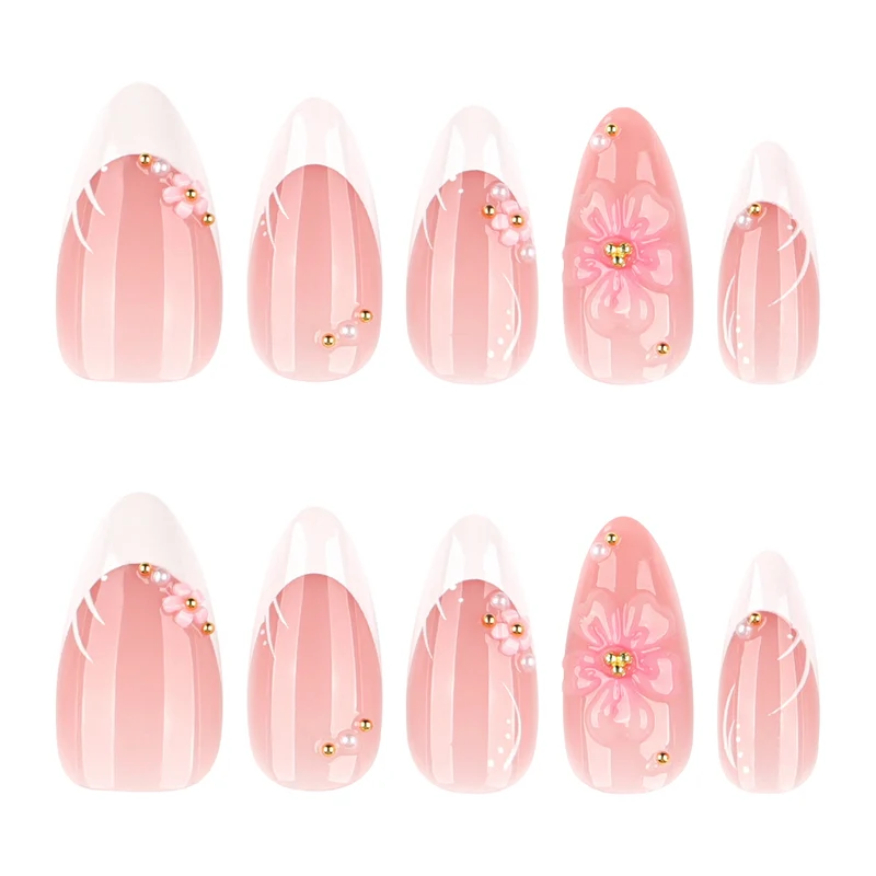 Artistic Nail Art with Flower-Embellished Accents Stornfield