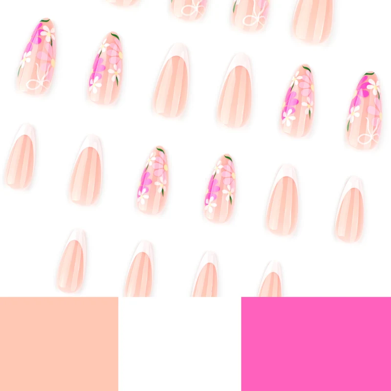Artistic Nail Art with Floral Designs Stornfield