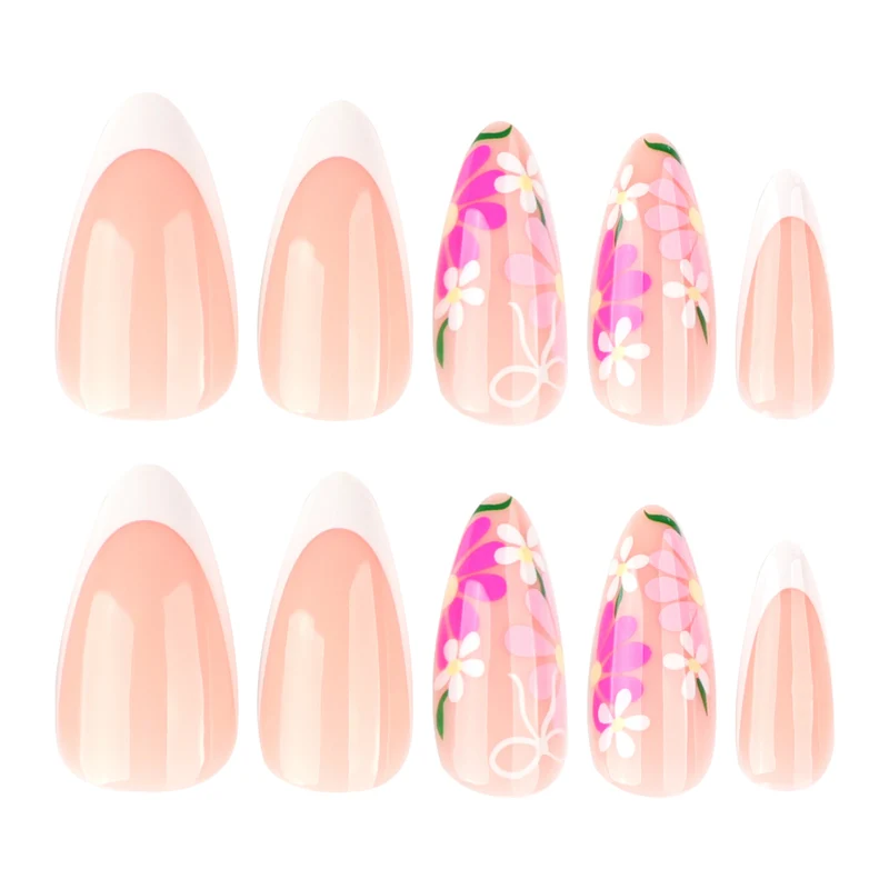 Artistic Nail Art with Floral Designs Stornfield