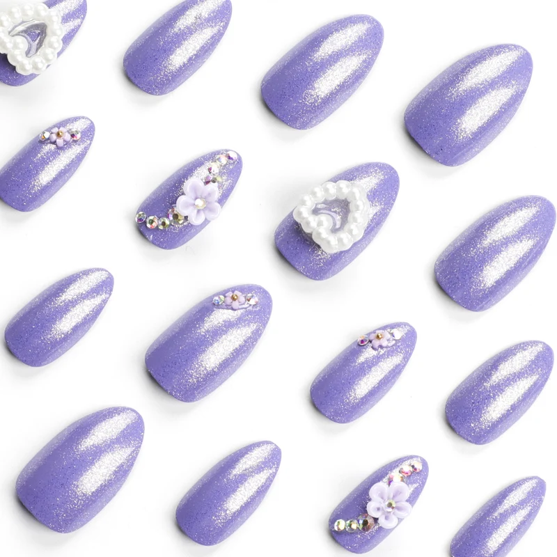 Artistic Nail Art with Floral Decorations Stornfield