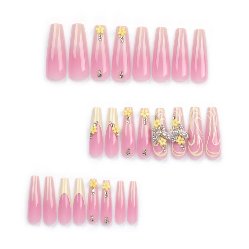 Artful Nail Art with Flower and Butterfly Accents Stornfield