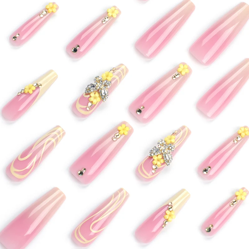 Artful Nail Art with Flower and Butterfly Accents Stornfield