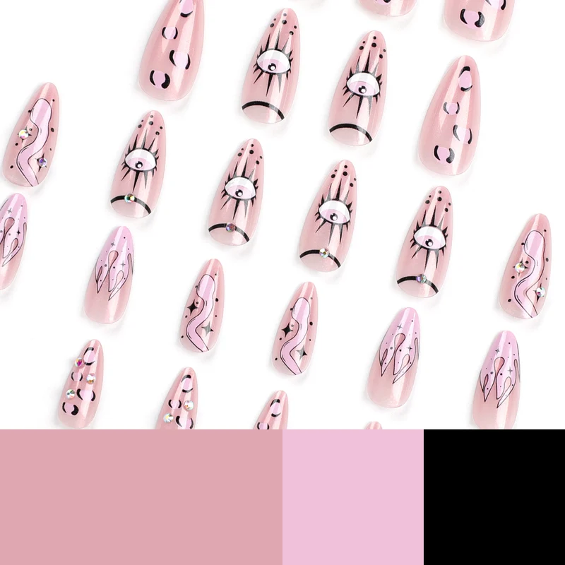 Artful nail art with extravagant designs and sparkling accents Stornfield