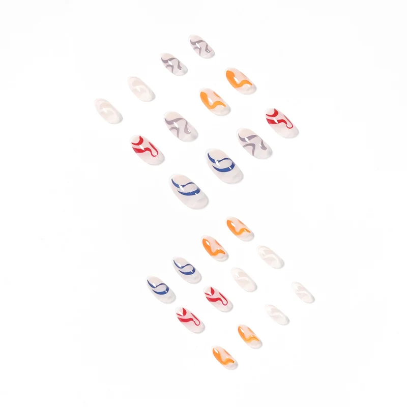 Artistic Nail Art with Abstract Designs Stornfield