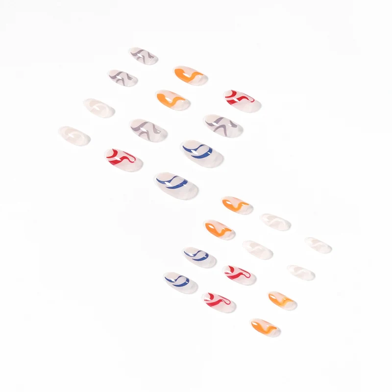 Artistic Nail Art with Abstract Designs Stornfield
