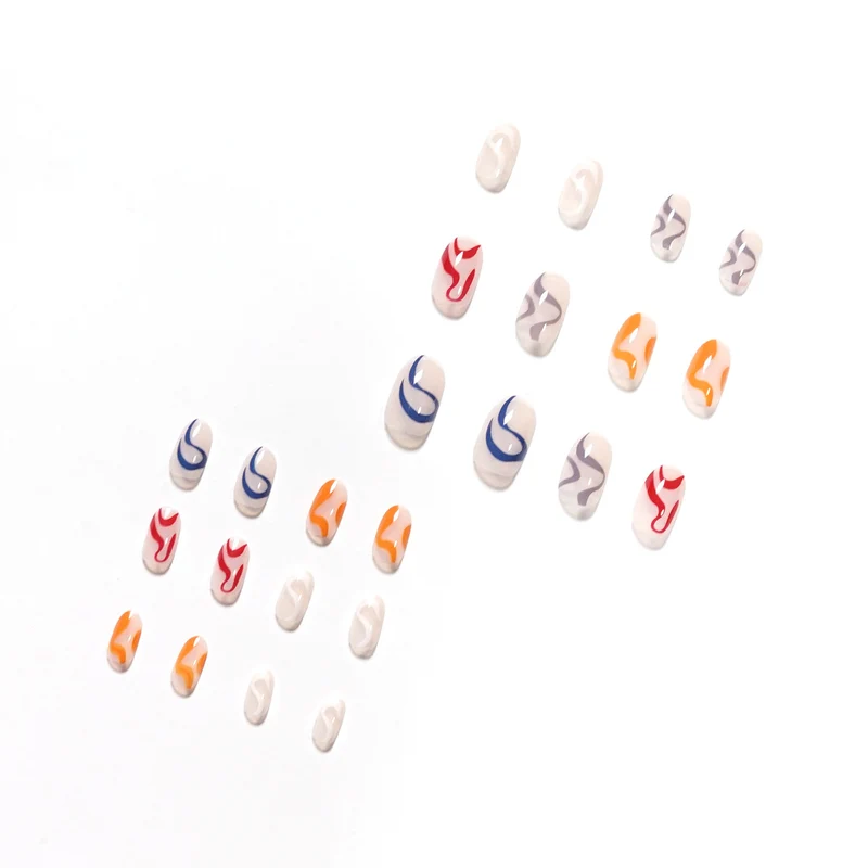 Artistic Nail Art with Abstract Designs Stornfield