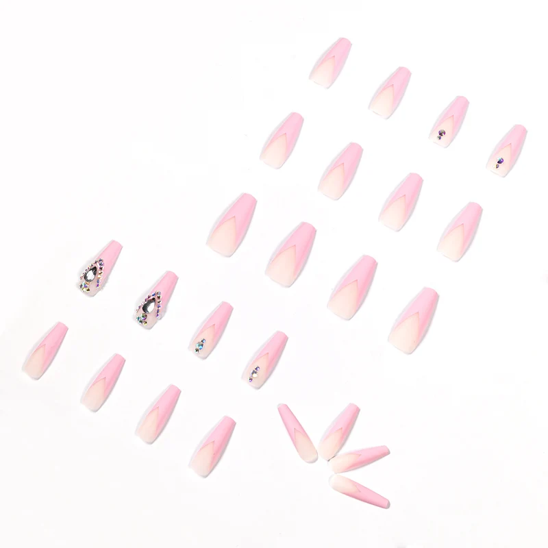 Artful glitter nail extensions with aqua accents Stornfield