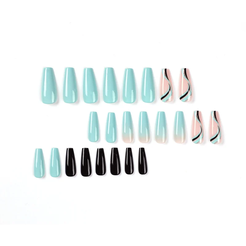 Artistic Gel Nail Extensions in Modern Design Stornfield
