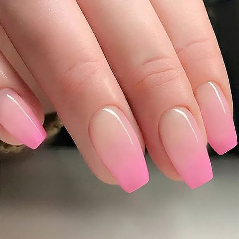 Artful Gel Nails with Delicate Ombre Effect Stornfield
