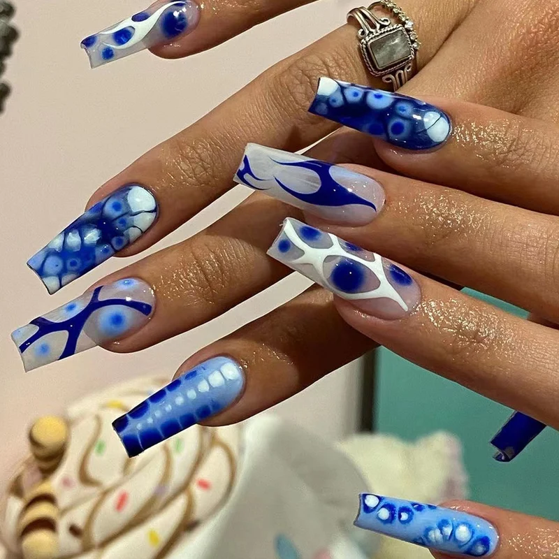 Artistic Gel Nails with Modern Color Design Stornfield