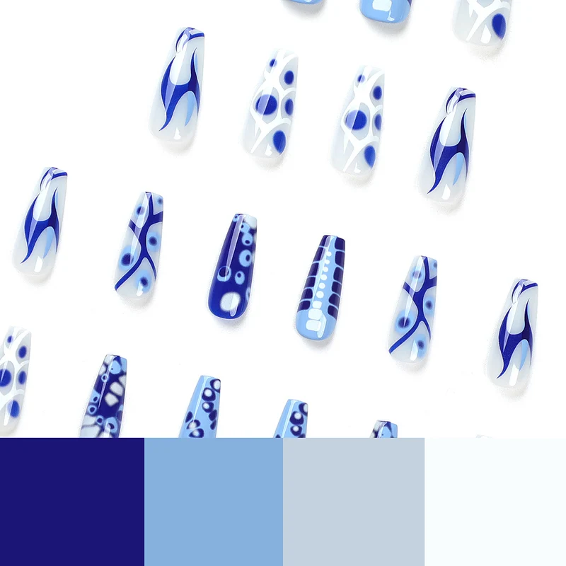 Artistic Gel Nails with Modern Color Design Stornfield