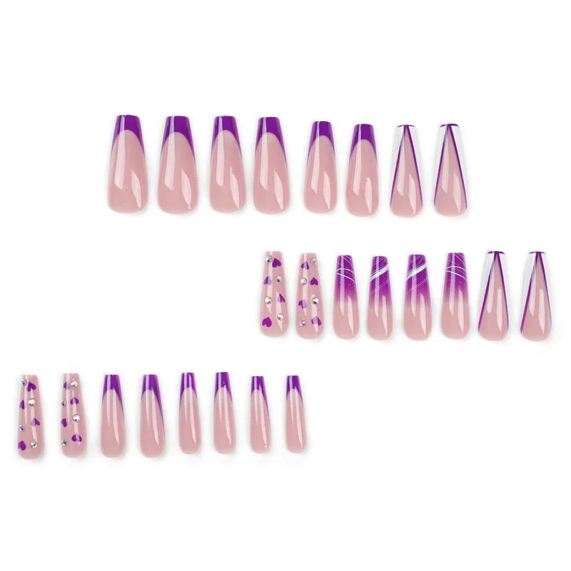Artistic Gel Nails with Hearts and Gradient Stornfield