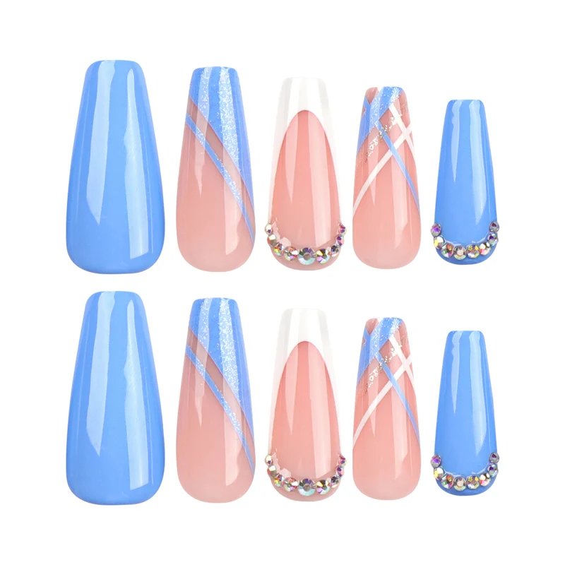 Artistic Gel Nails with Glitter Decorations and Elegant Designs Stornfield