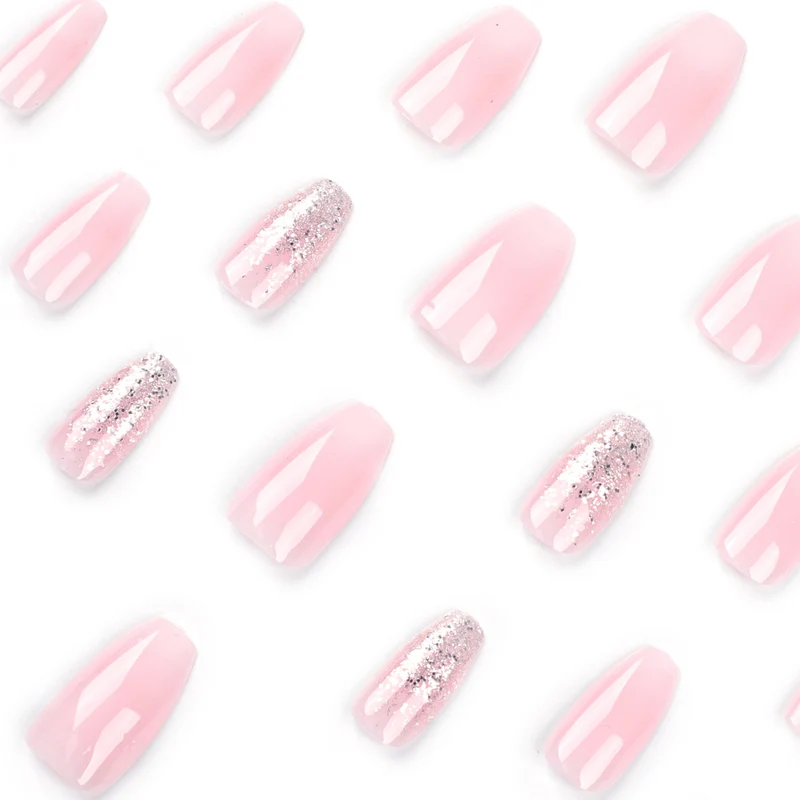 Artful Gel Nails with Glitter and Ombre Effects Stornfield