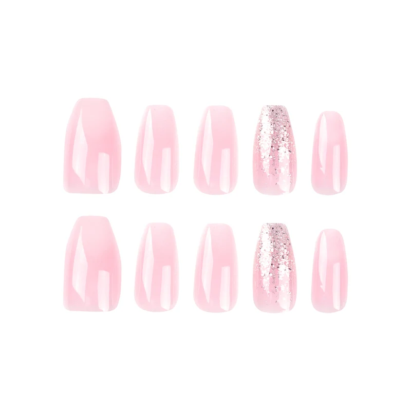 Artful Gel Nails with Glitter and Ombre Effects Stornfield