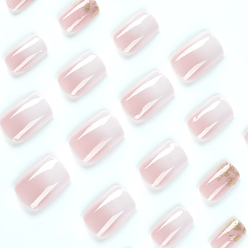 Artistic gel nails with glitter and ombre effect Stornfield