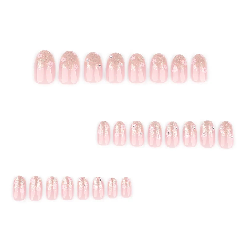 Artful gel nails with sparkling accents Stornfield