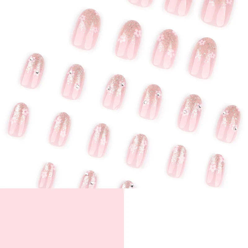 Artful gel nails with sparkling accents Stornfield