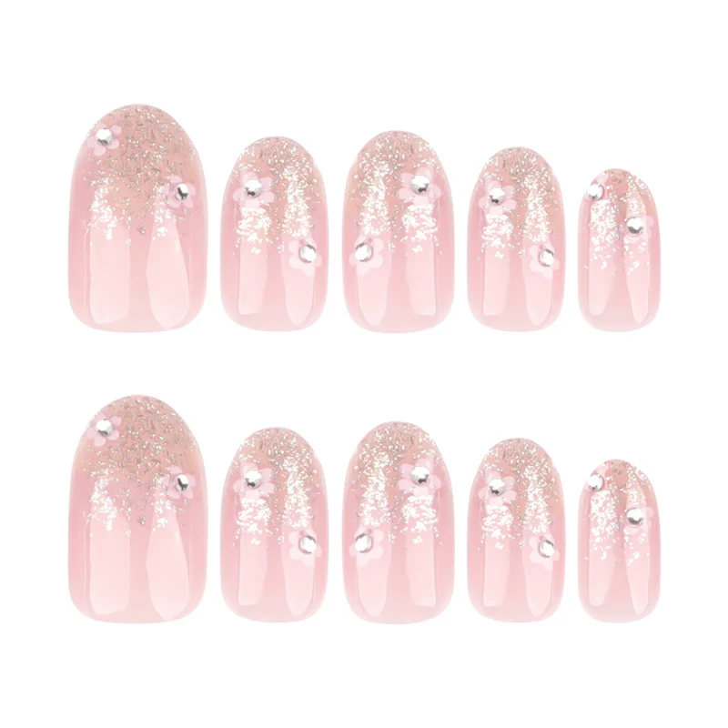 Artful gel nails with sparkling accents Stornfield