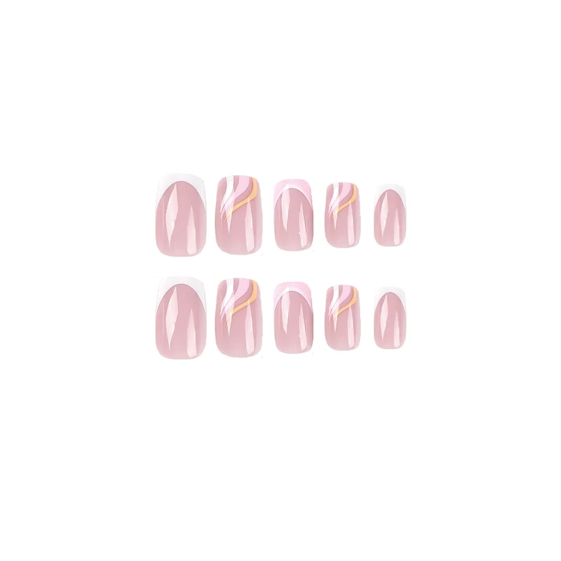 Artful Gel Nails with Elegant Accents Stornfield