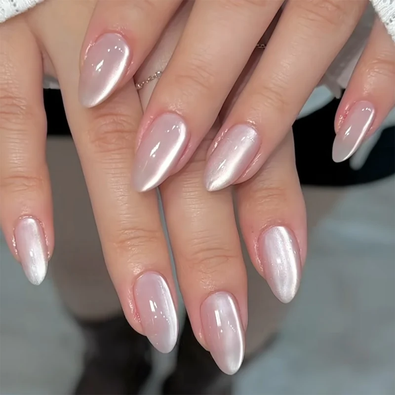 Artful Gel Nails with Elegant Glamour Finish Stornfield