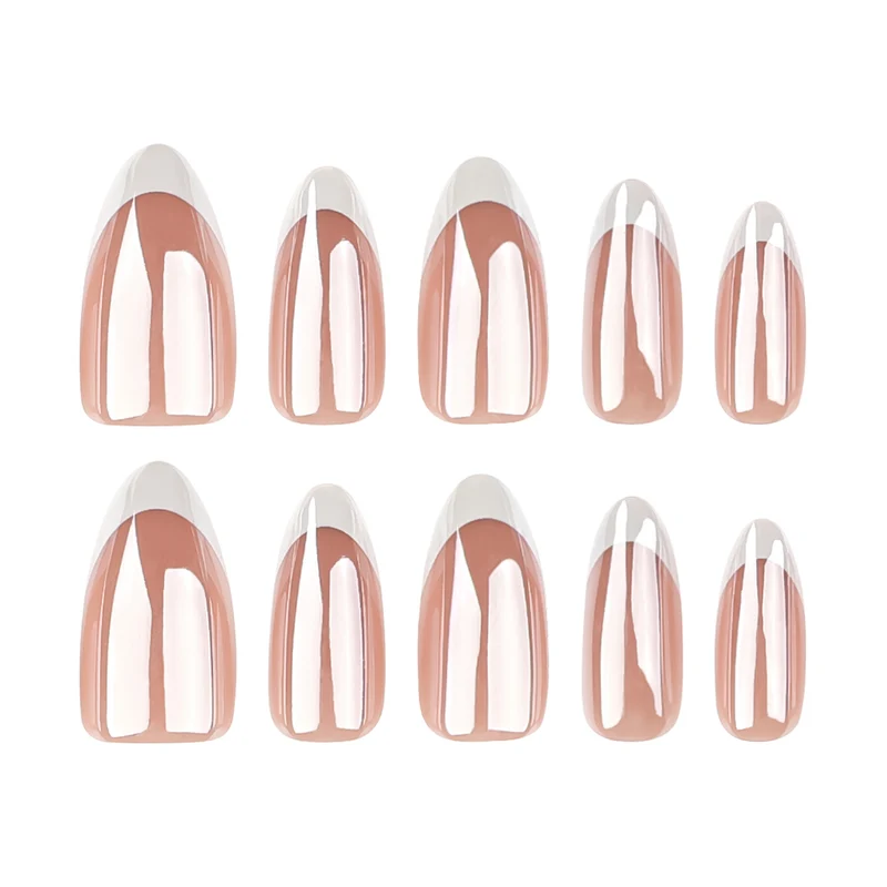 Artistic Gel Nails with Elegant French Tip Design Stornfield