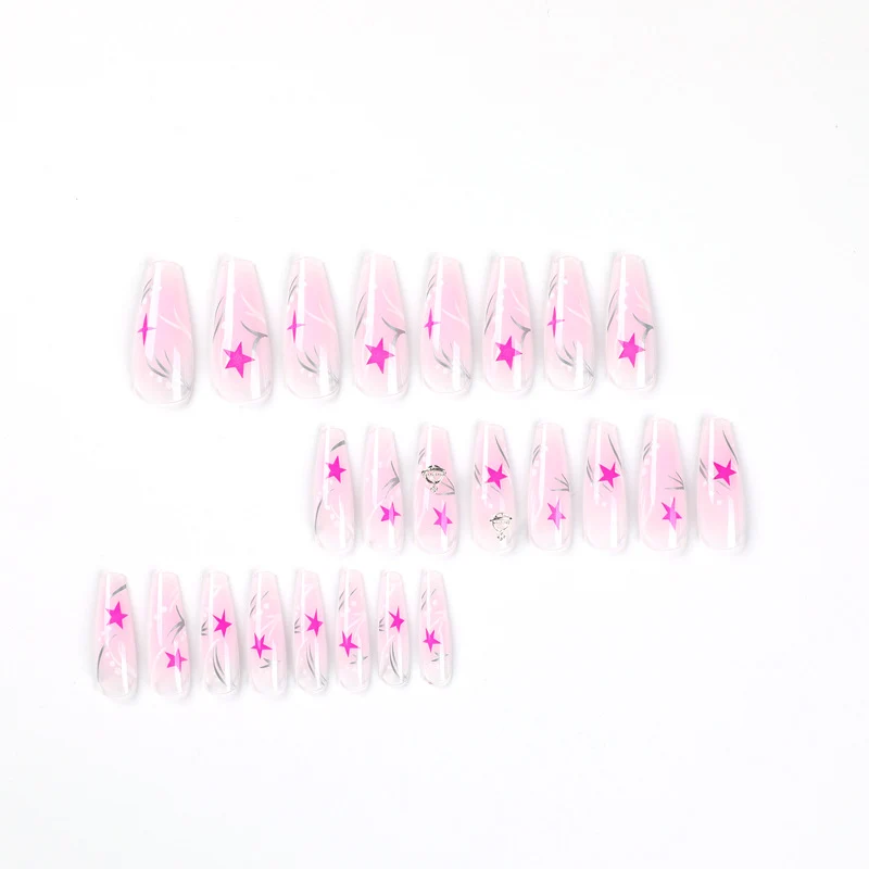 Artful Gel Nails with Elegant Floral Design Stornfield