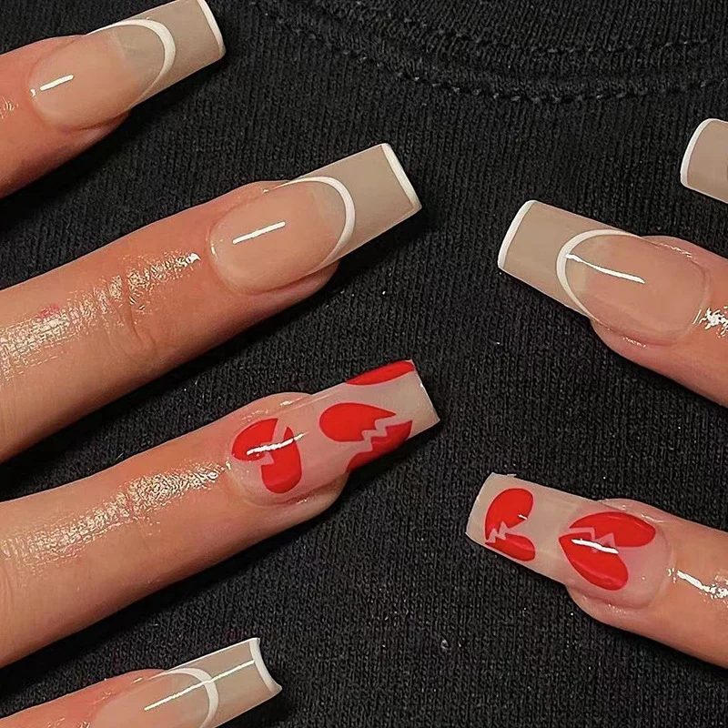 Artful Gel Nails with Elegant Floral Design and Glitter Accents Stornfield