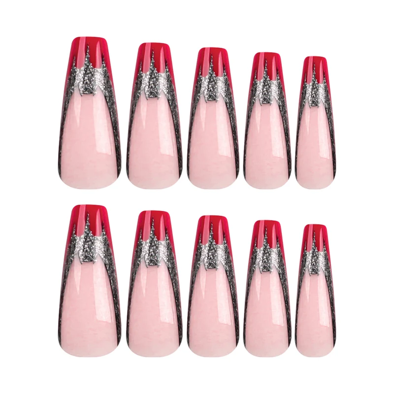 Artful Gel Nails with extraordinary Gothic design Stornfield
